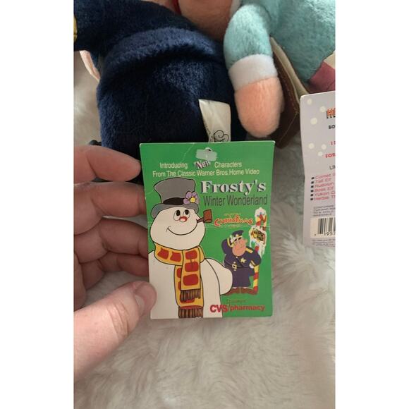 RARE Rudolph the red nosed reindeer plush set of 6 new with tags vintage rare - Picture 9 of 9